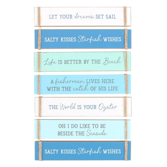 Pack of 6 Nautical Block Signs