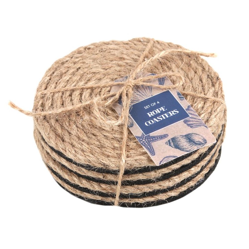 Coastal Charm Rope Coaster Set