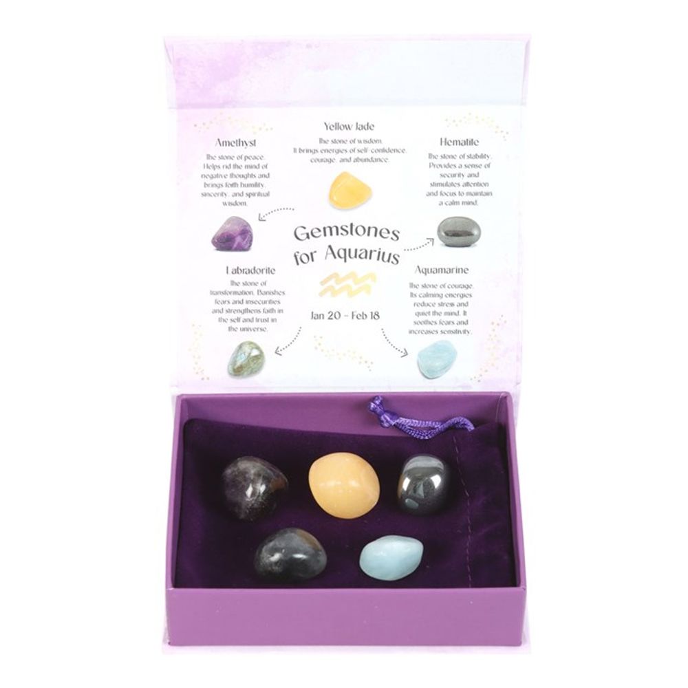 Aquarius Crystal Tumblestone Set