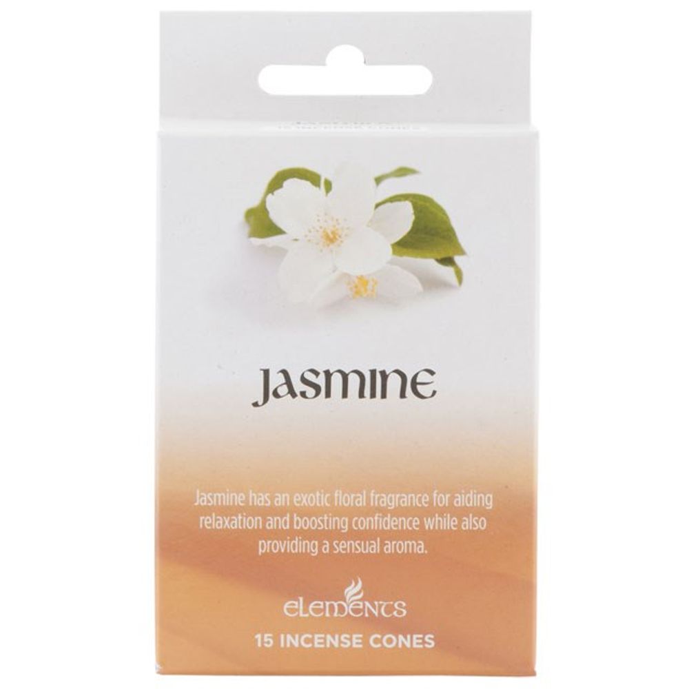 Set of 12 Packets of Elements Jasmine Incense Cones